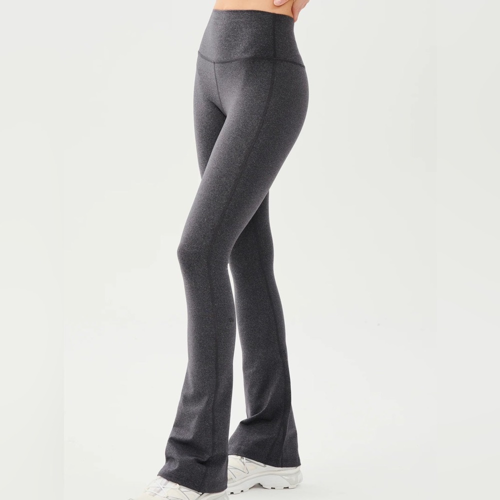 SPLITS59 NWOT Raquel High Waist Flare Legging in Heather Grey